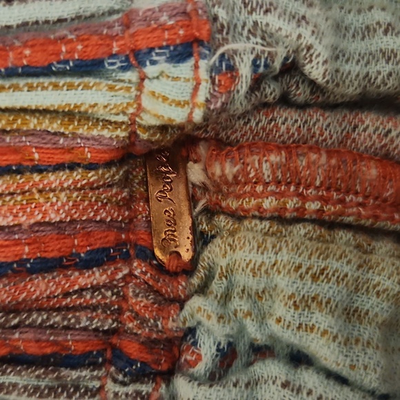 Free People Textured Striped Wide Leg Pants M/L (Tag Removed) - Picture 5 of 6